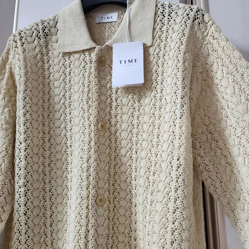 [BUNJANG] Time Homme Crochet Knit Cardigan (100) / 한섬 타임옴므 크로셰 니트 가디건 100사이즈. 새상품