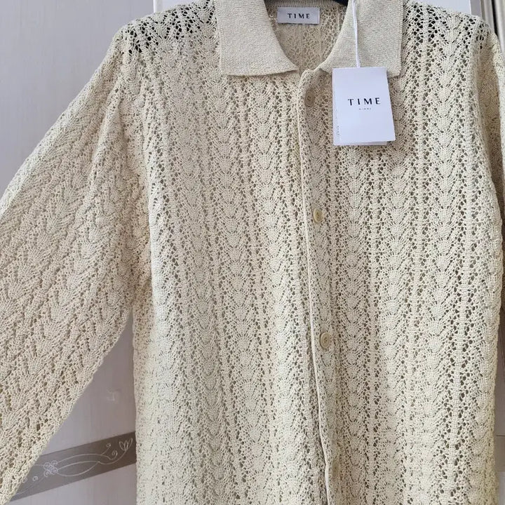 [BUNJANG] Time Homme Crochet Knit Cardigan (100) / 한섬 타임옴므 크로셰 니트 가디건 100사이즈. 새상품