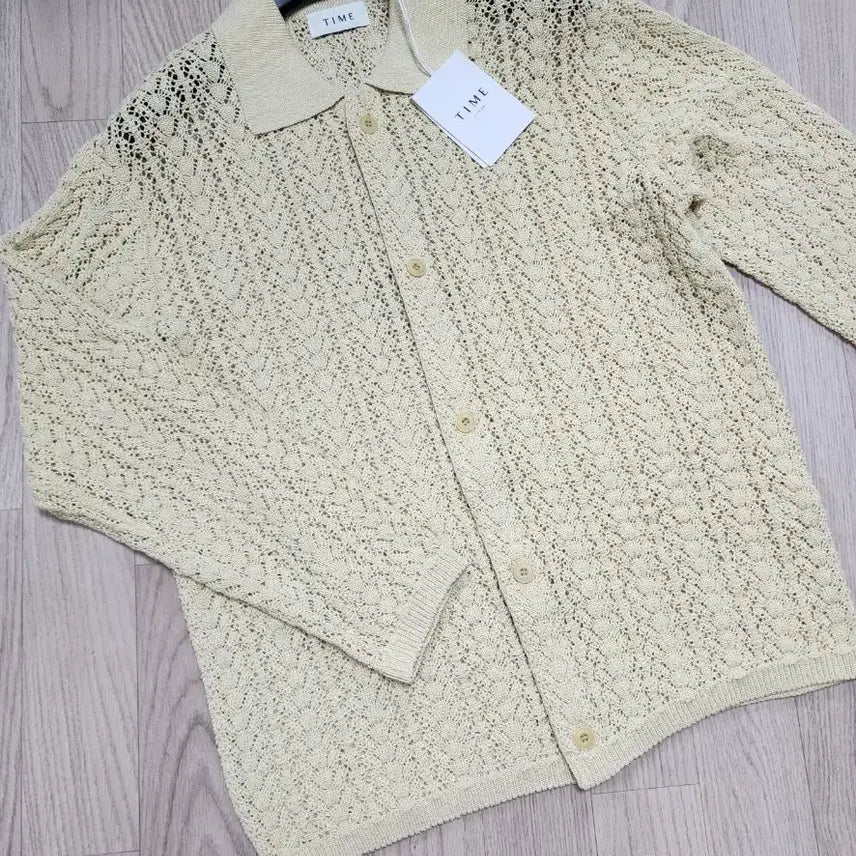 [BUNJANG] Time Homme Crochet Knit Cardigan (100) / 한섬 타임옴므 크로셰 니트 가디건 100사이즈. 새상품