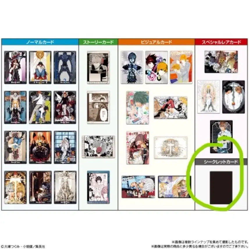 [BUNJANG] Death Note Wafer Card - Secret / (미개봉) 데스노트 웨하스 카드 시크릿