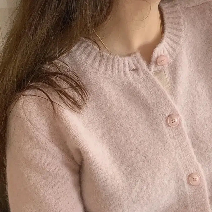 [BUNJANG] MaybeBaby Dearest Gem Cardigan - Pale Pink / 메이비베이비 [Dearest] Gem (cd) -페일핑크