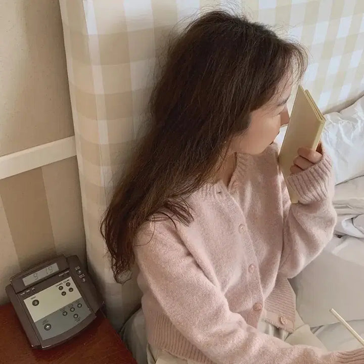 [BUNJANG] MaybeBaby Dearest Gem Cardigan - Pale Pink / 메이비베이비 [Dearest] Gem (cd) -페일핑크