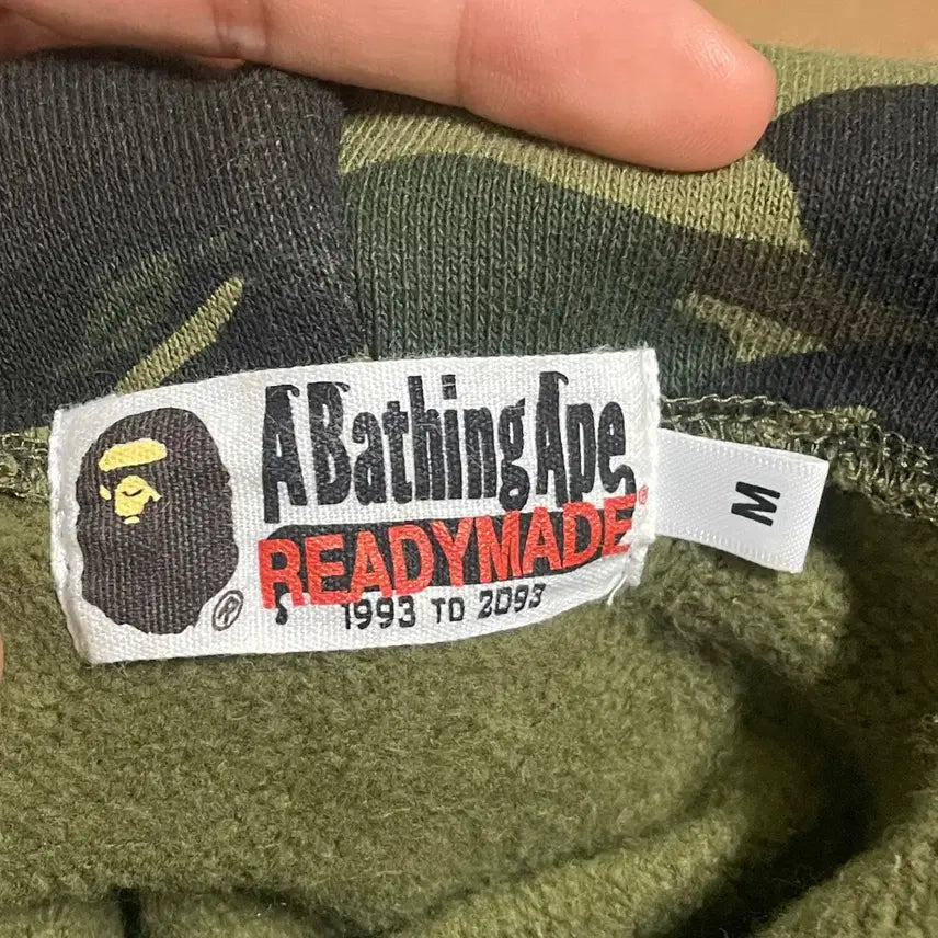 [BUNJANG] BAPE x READYMADE Tiger Shark Hooded Zip-up Jacket / M) 베이프 레디메이드 콜라보 타이거 샤크 후드 집업