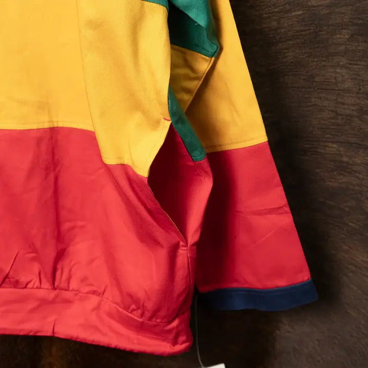 [BUNJANG] Herman Kay Color Block Hooded Jacket / [105] 80s~ Herman Kay 컬러블럭 후디드 자켓