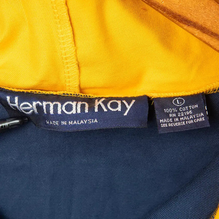 [BUNJANG] Herman Kay Color Block Hooded Jacket / [105] 80s~ Herman Kay 컬러블럭 후디드 자켓