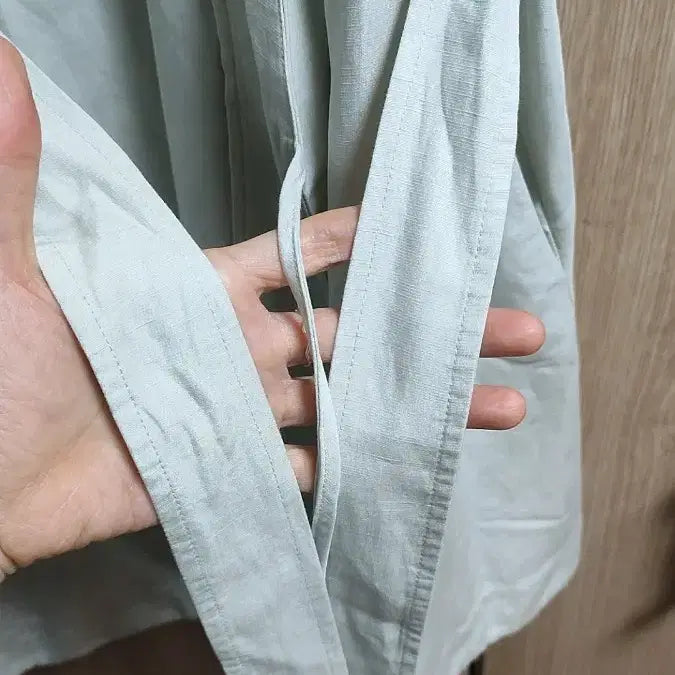 [BUNJANG] COS Mint Linen Wrap Long Cardigan / 최종가격내림)코스 연민트 린넨 랩 롱 가디건