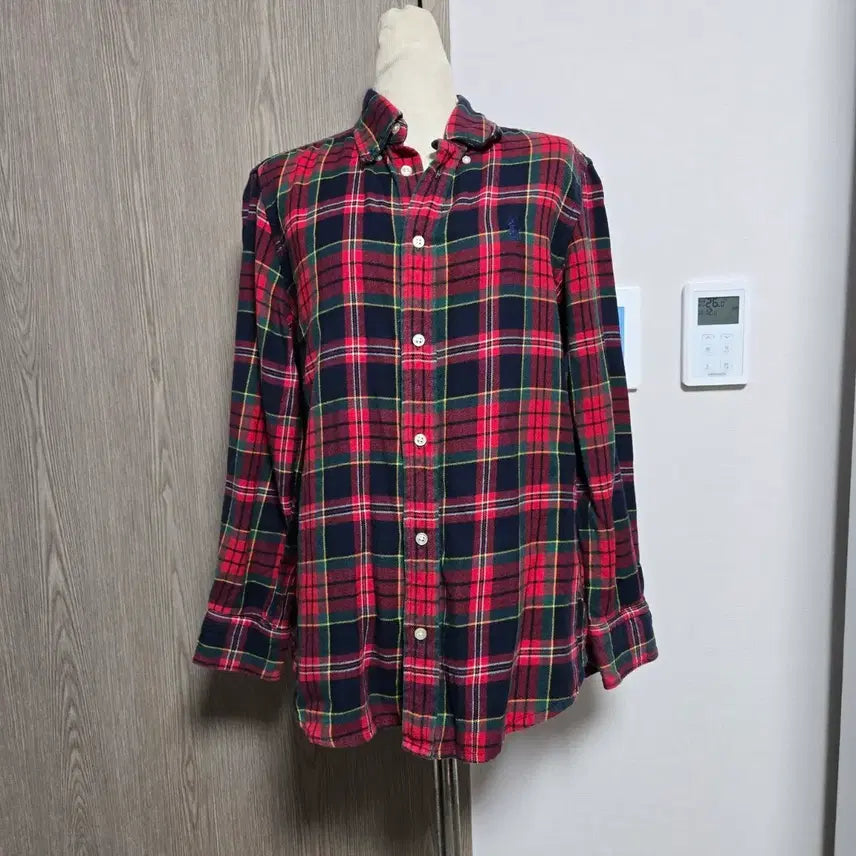 [BUNJANG] Ralph Lauren Red Checkered Shirt / 랄프로렌 정품  레드 체크 남방