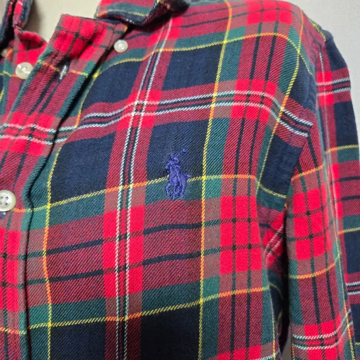 [BUNJANG] Ralph Lauren Red Checkered Shirt / 랄프로렌 정품  레드 체크 남방