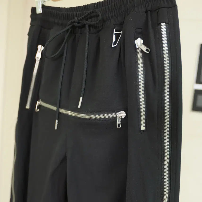 [BUNJANG] Undermycar Zipper Detailed String Pants / 지퍼 맛 제대로 살린 언더마이카 스트링 팬츠