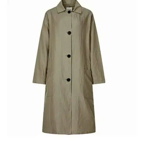 [BUNJANG] Studio Tomboy Regular Collar Coat / 스튜디오 톰보이 아웃포켓 레귤러카라 코트 프리