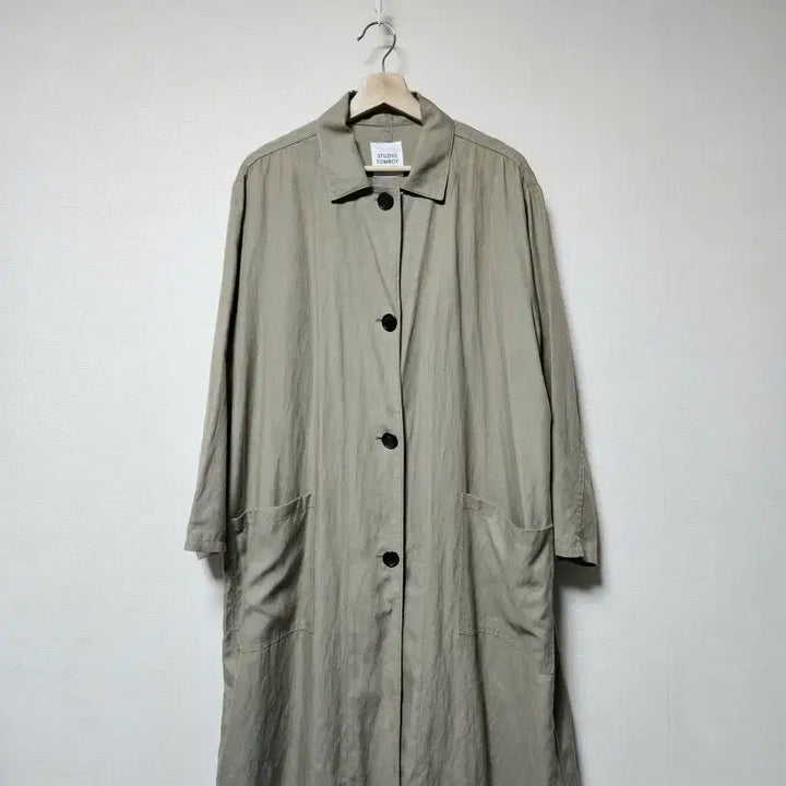 [BUNJANG] Studio Tomboy Regular Collar Coat / 스튜디오 톰보이 아웃포켓 레귤러카라 코트 프리