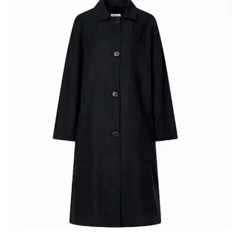 [BUNJANG] Studio Tomboy Outpocket Regular Collar Coat / 스튜디오 톰보이 블랙 아웃포켓 레귤러카라 코트 프리