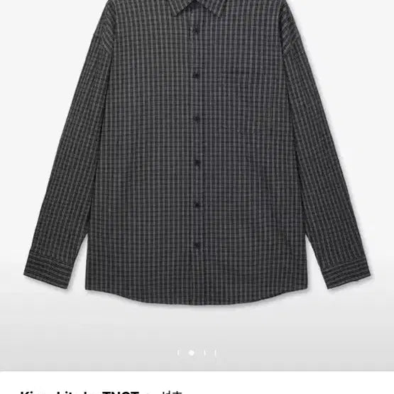 [BUNJANG] TNGT Seersucker Check Shirt / [새상품] TNGT 시어서커 체크 셔츠 블랙