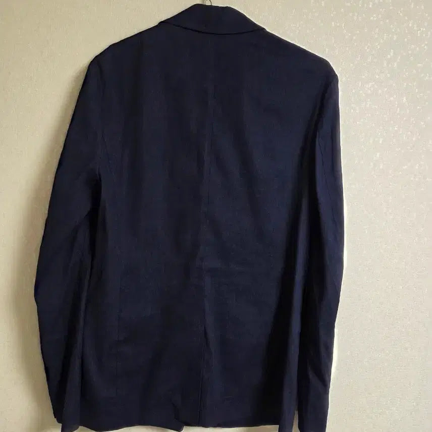 [BUNJANG] Maje Navy Linen Blend Jacket / 마쥬 네이비 린넨 혼방 자켓