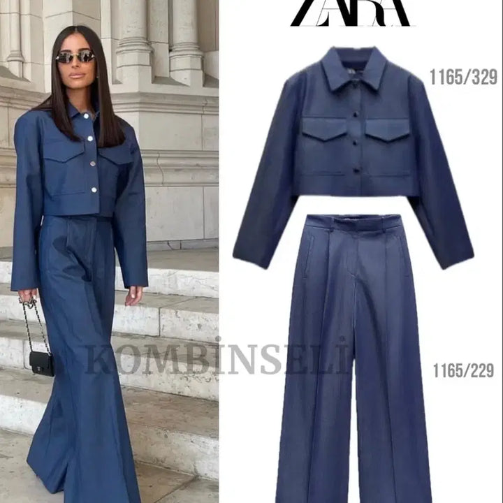 [BUNJANG] ZARA Denim Crop Jacket XS / 새상품) 자라 데님 크롭 자켓 xs