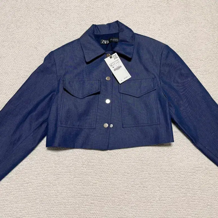 [BUNJANG] ZARA Denim Crop Jacket XS / 새상품) 자라 데님 크롭 자켓 xs
