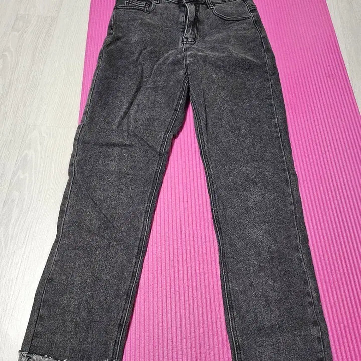 [BUNJANG] Black Denim Roll-Up Jeans - Size S / 롤업청바지S