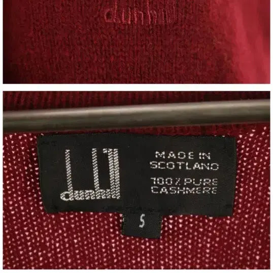 [BUNJANG] Dunhill 100% Cashmere V-Neck Knit / 던힐 캐시미어 100프로 V넥 니트
