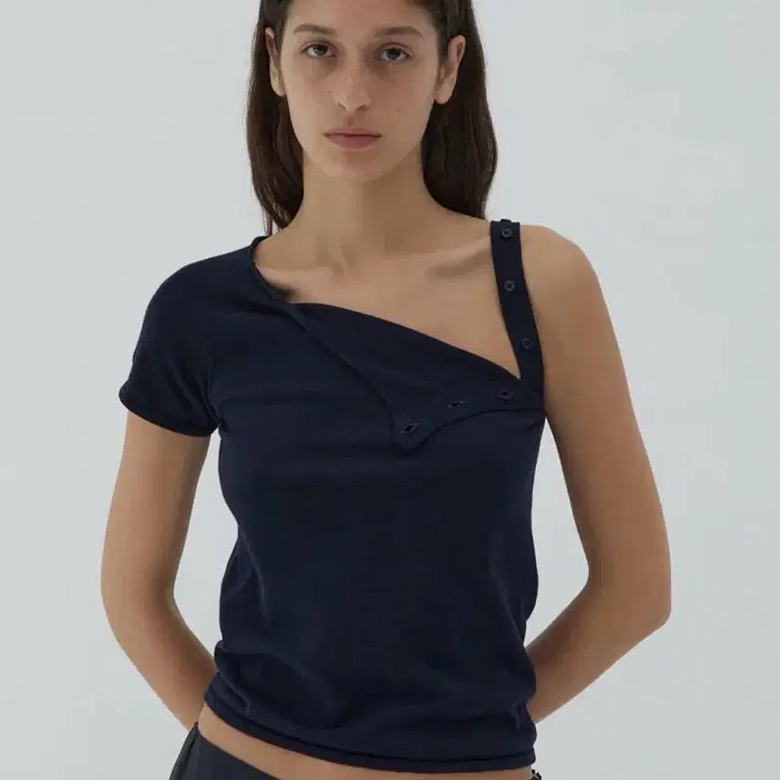 [BUNJANG] Paloma Wool Samir One Shoulder Button Sleeveless Top / (새상품)[S] 팔로마울 Samir 원 숄더 버튼 슬리브리스 탑