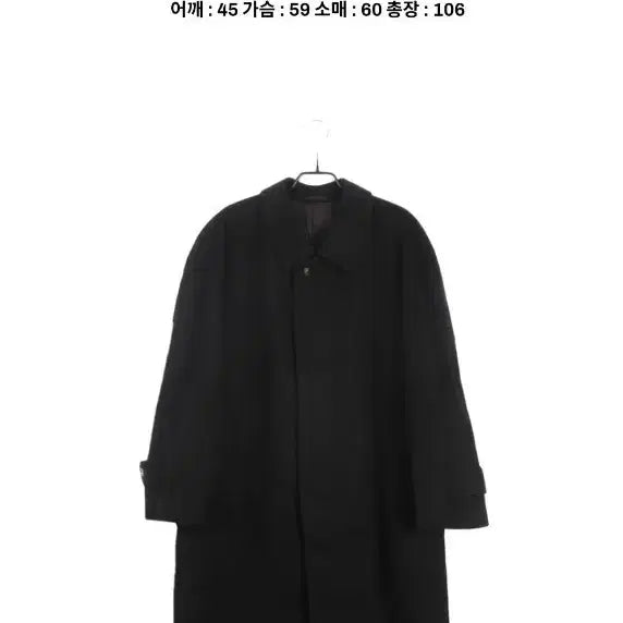 [BUNJANG] 100% Cashmere Black Long Coat / 캐시미어 100% 블랙 롱코트