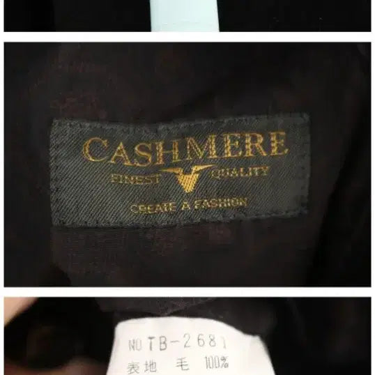 [BUNJANG] 100% Cashmere Black Long Coat / 캐시미어 100% 블랙 롱코트