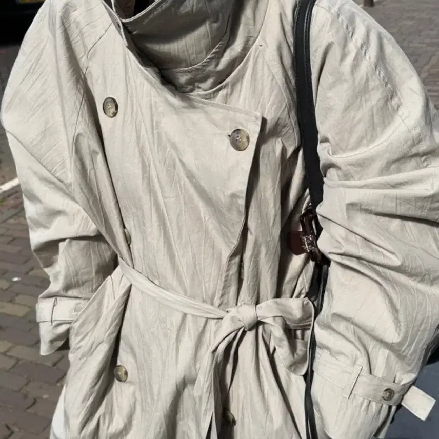 [BUNJANG] The Berlin Wrinkle Washed Trench Coat / 더베를린 트렌치 코트  wrinkle washed trench coat