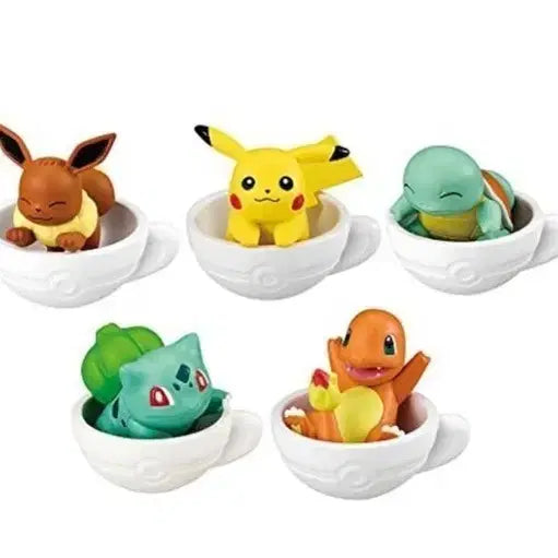 [BUNJANG] Pokemon Cup Figures Set (Pikachu, Charmander) / 포켓몬스터 컵 위 피규어 세트 (피카츄,파이리)