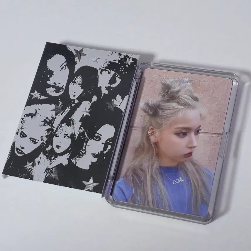 [BUNJANG] NMIXX Jiwoo Photocard Album Keyring Set / 엔믹스 네모 앨범 스틱아웃 지우 포카 앨포 키링