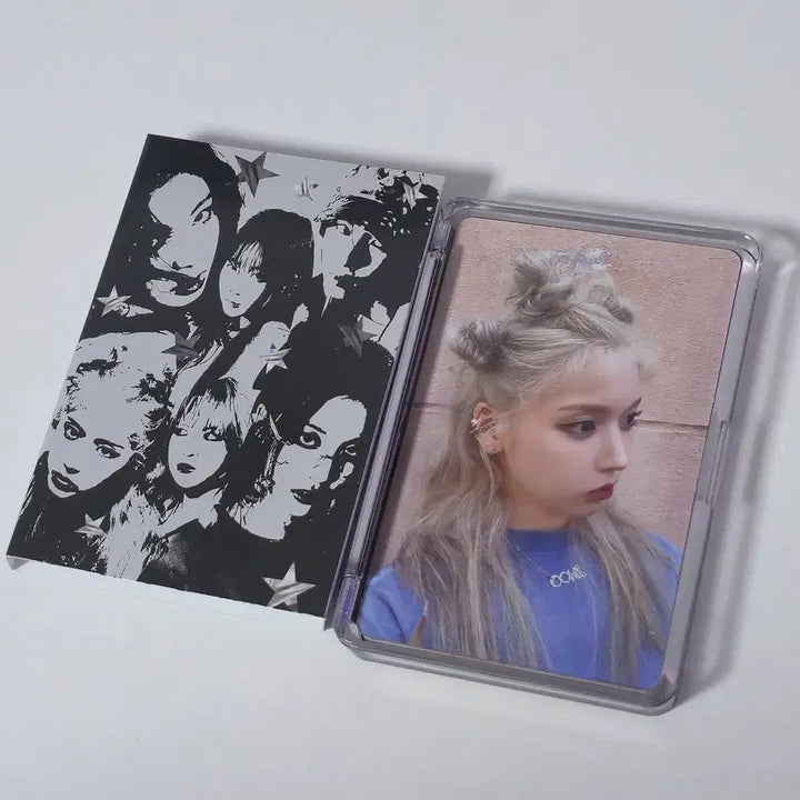 [BUNJANG] NMIXX Jiwoo Photocard Album Keyring Set / 엔믹스 네모 앨범 스틱아웃 지우 포카 앨포 키링