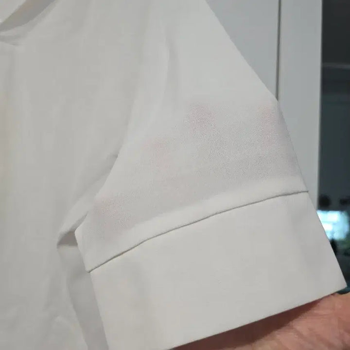 [BUNJANG] White Loose Fit 7-Sleeve Shirt / 화이트 루즈핏 7부 셔츠