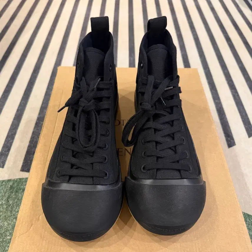 [BUNJANG] Bottega Veneta Vulcan Canvas High-Top Sneakers / 보테가베네타 VULCAN 캔버스 하이탑