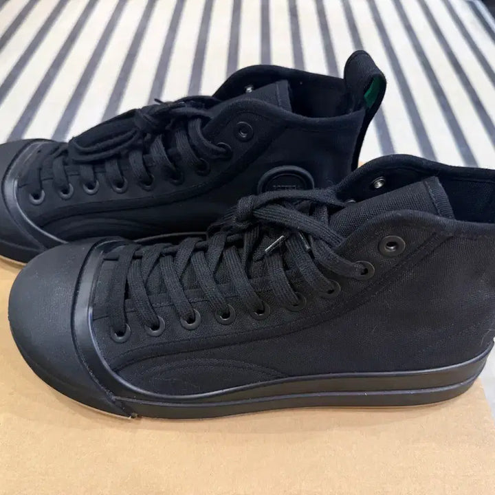 [BUNJANG] Bottega Veneta Vulcan Canvas High-Top Sneakers / 보테가베네타 VULCAN 캔버스 하이탑