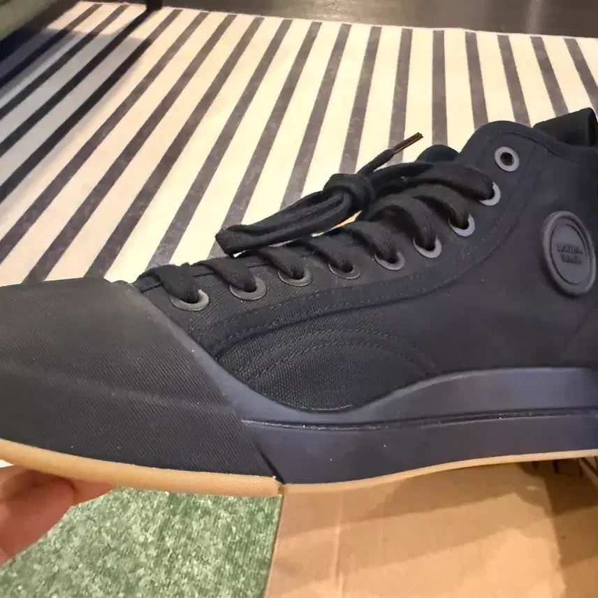 [BUNJANG] Bottega Veneta Vulcan Canvas High-Top Sneakers / 보테가베네타 VULCAN 캔버스 하이탑