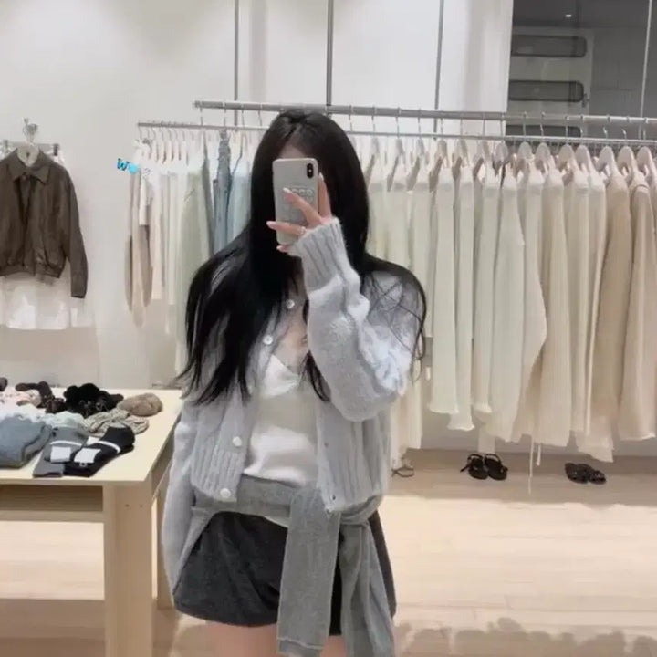 [SOLD OUT] (새상품)누아누아 엘리나 케이블 가디건 연소라