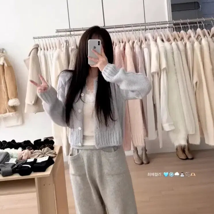 [SOLD OUT] (새상품)누아누아 엘리나 케이블 가디건 연소라
