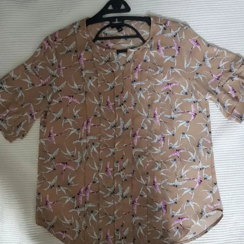 [BUNJANG] Ann Taylor Short Sleeve Chiffon Blouse Size S (55) / 앤테일러 반팔쉬폰 블라우스 S사이즈 55