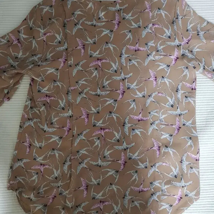 [BUNJANG] Ann Taylor Short Sleeve Chiffon Blouse Size S (55) / 앤테일러 반팔쉬폰 블라우스 S사이즈 55