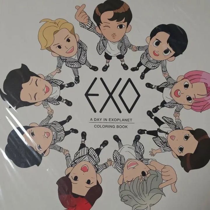 [BUNJANG] EXO Coloring Book with POB / 엑소 컬러링북 exo