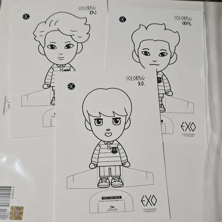 [BUNJANG] EXO Coloring Book with POB / 엑소 컬러링북 exo