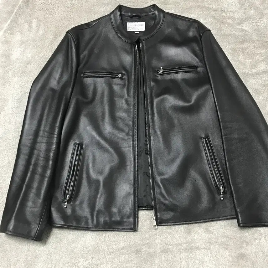 [BUNJANG] AgingCCC China Collar Lambskin Leather Jacket XL / 에이징CCC 차이나카라 램스킨 가죽 자켓 XL사이즈