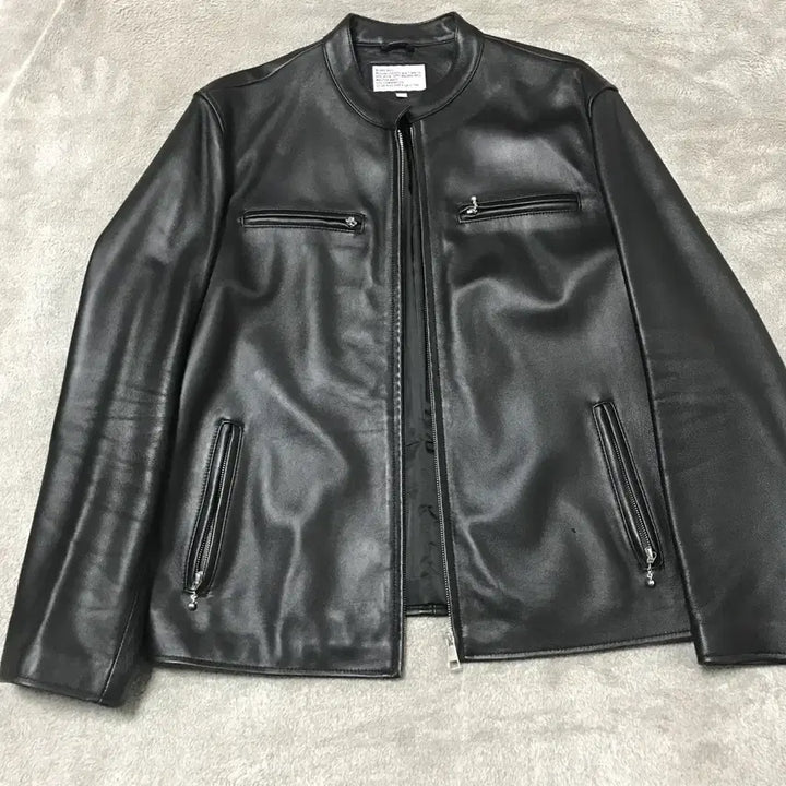 [BUNJANG] AgingCCC China Collar Lambskin Leather Jacket XL / 에이징CCC 차이나카라 램스킨 가죽 자켓 XL사이즈