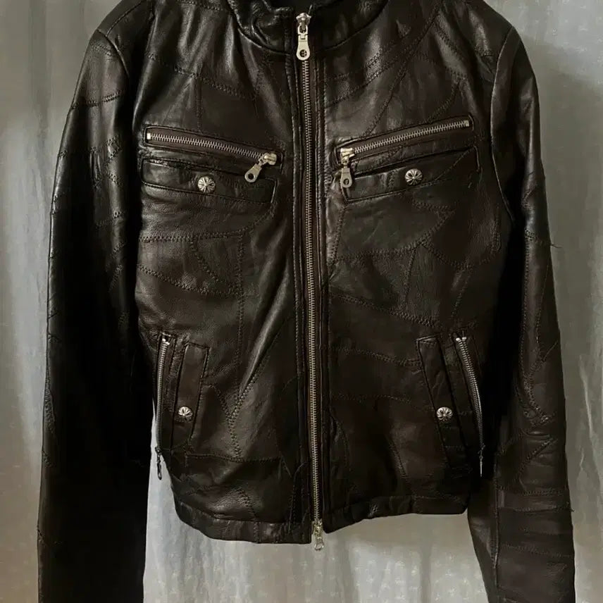 [BUNJANG] Vintage Artisan Lambskin Leather Jacket / 크롬하츠맛 일본 빈티지 램스킨 아티잔 레더자켓
