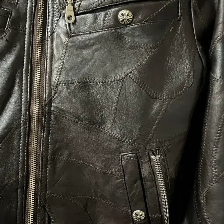 [BUNJANG] Vintage Artisan Lambskin Leather Jacket / 크롬하츠맛 일본 빈티지 램스킨 아티잔 레더자켓