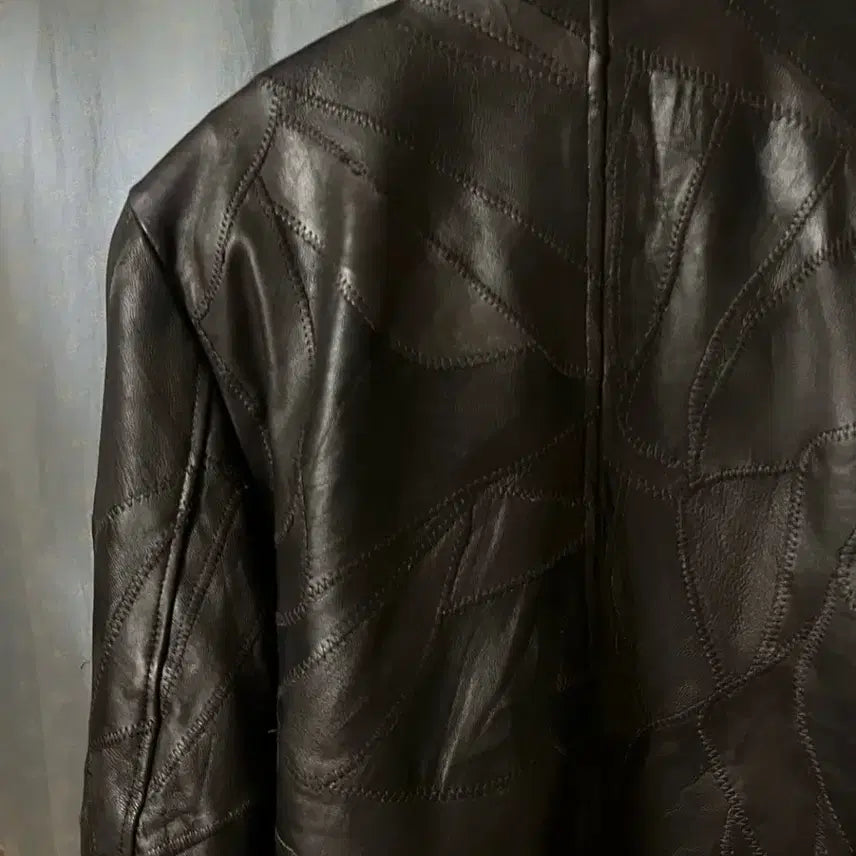 [BUNJANG] Vintage Artisan Lambskin Leather Jacket / 크롬하츠맛 일본 빈티지 램스킨 아티잔 레더자켓