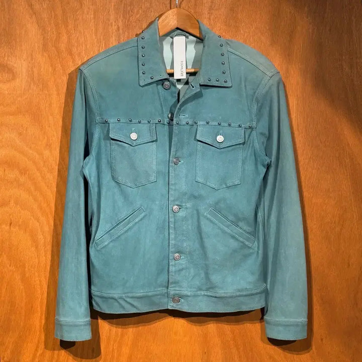 [BUNJANG] Giorgio Brato Lambskin Studded Trucker Jacket L / 타임세일)이태리 조르지오 브라토 브라토비치 램스킨 스터드 트러커 자켓 L