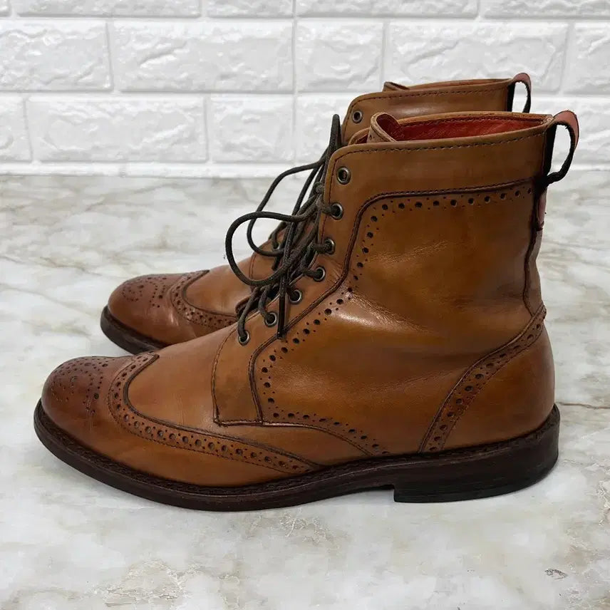[BUNJANG] Allen Edmonds Dalton Brown Leather Boots / [255, 7.5] 알렌에드몬즈 DALTON 브라운 가죽 남자 부츠