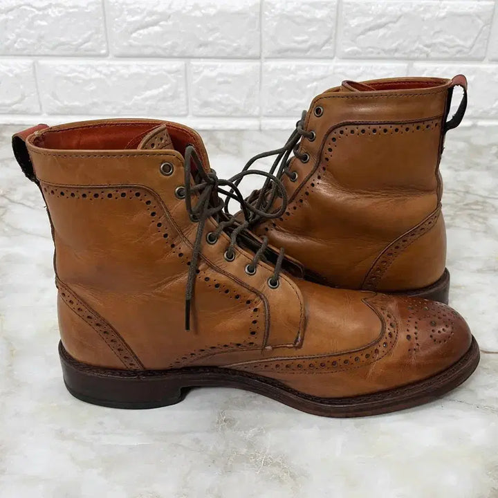 [BUNJANG] Allen Edmonds Dalton Brown Leather Boots / [255, 7.5] 알렌에드몬즈 DALTON 브라운 가죽 남자 부츠