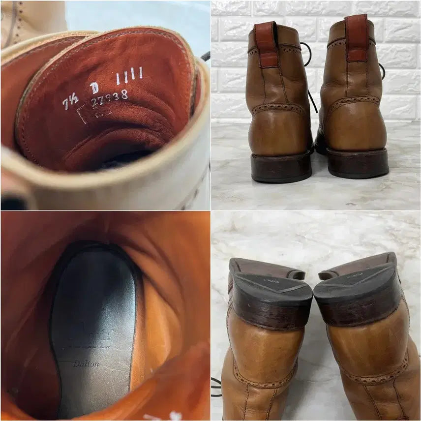 [BUNJANG] Allen Edmonds Dalton Brown Leather Boots / [255, 7.5] 알렌에드몬즈 DALTON 브라운 가죽 남자 부츠