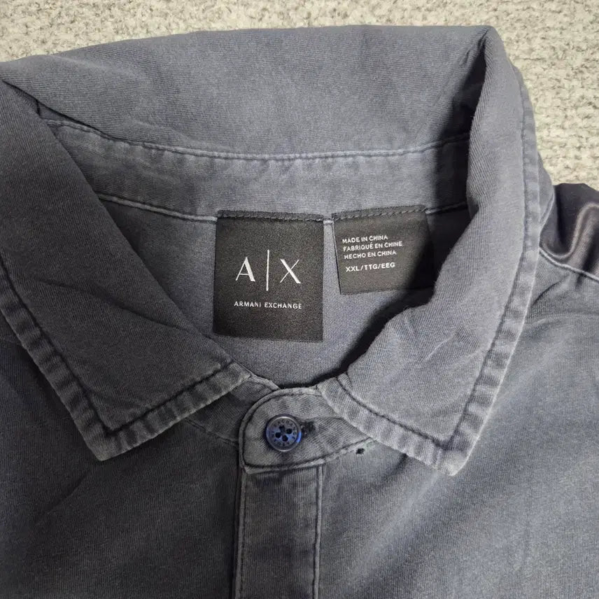 [BUNJANG] Armani Exchange XL Gray Cotton Short Sleeve T-Shirt / Armani Exchange 반팔 티셔츠 XL(105)