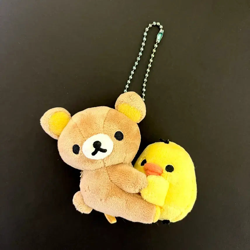 [BUNJANG] San-X Rilakkuma Kiiroitori Nakayoshi Plush Keyholder / 산엑스 리락쿠마 키이로이토리 나카요시 인형 키홀더 누이구루미 굿즈